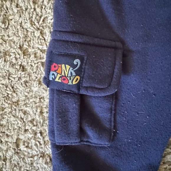 Pink Floyd Baby Toddler 2 Piece Sweatsuit Sweatpants & Hoodie Navy Blue Sz 12M - Picture 3 of 5
